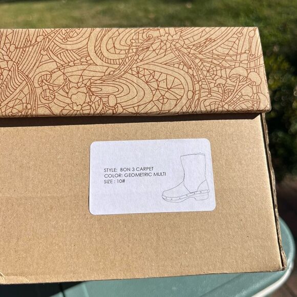 Rosa Mosa Vintage Carpet Tapestry Leather Boots NIB RARE! - Picture 5 of 13